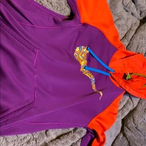 Purple and orange Nike hoodie